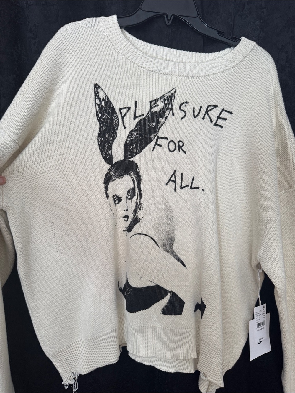 PacSun Playboy Knit Sweater Pleasure for All NWT unisex  Medium